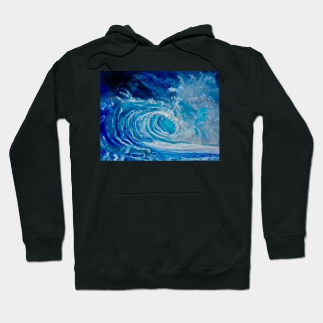 Ocean Waves Hoodie by jennyleeandjim